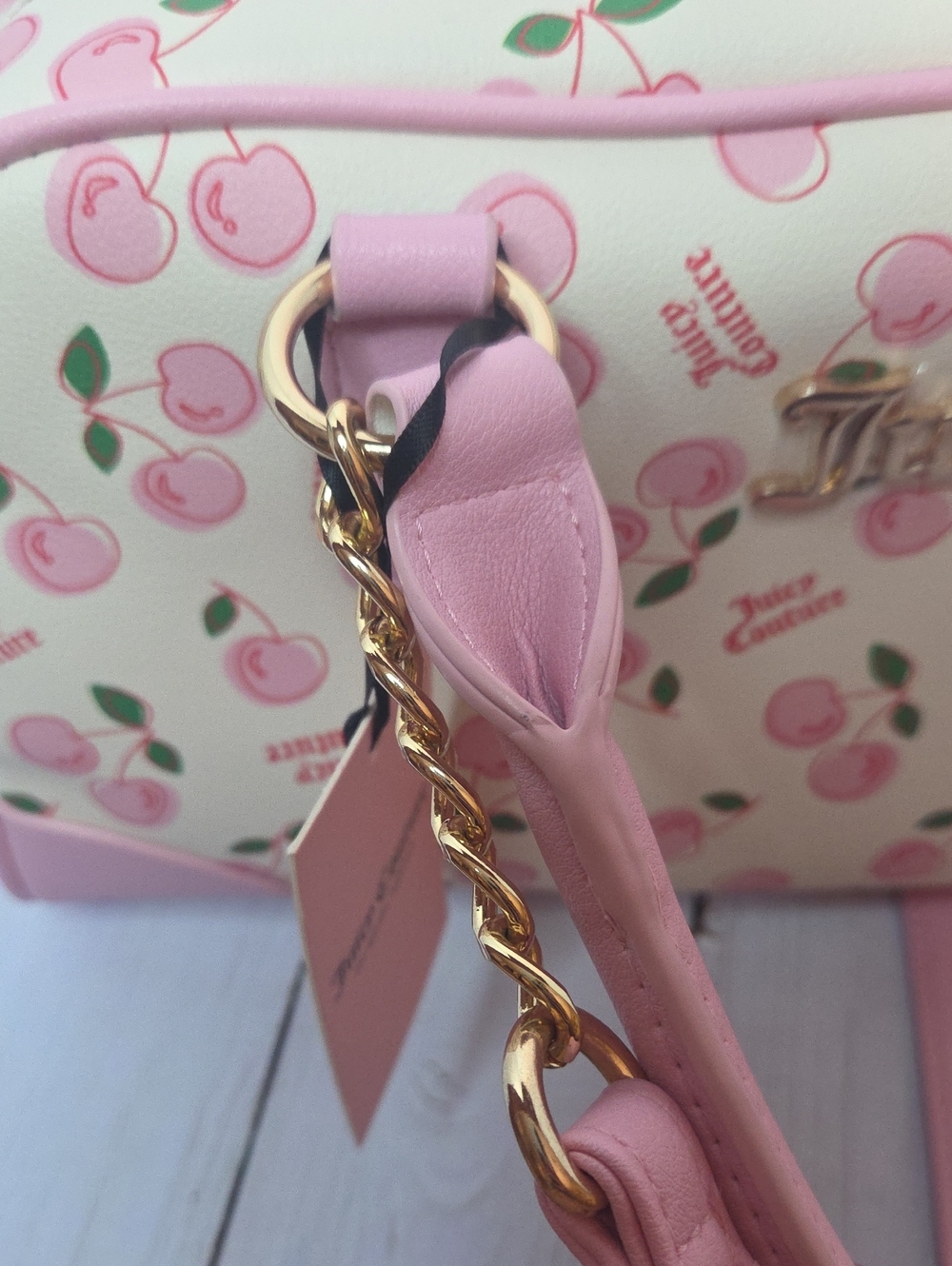 Juicy Couture Cherry Girl Satchel Crossbody NWT - Picture 11 of 12